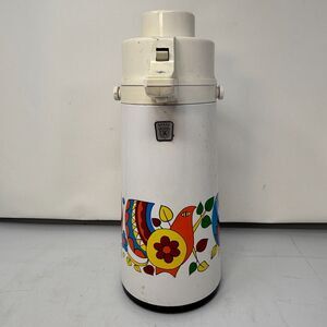 KING “The Pumper “ Airpot Dispenser, Vintage, Model-Phoenixes, Birds Used MCM